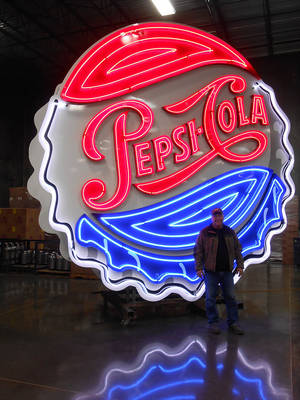 Neon Pepsi sign