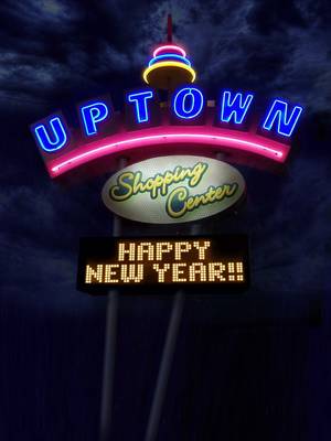Shopping center signage